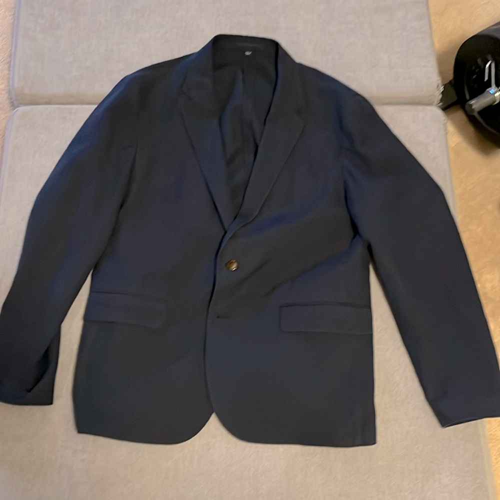 J Crew Cotton/Linen Blazer; 42S; Navy